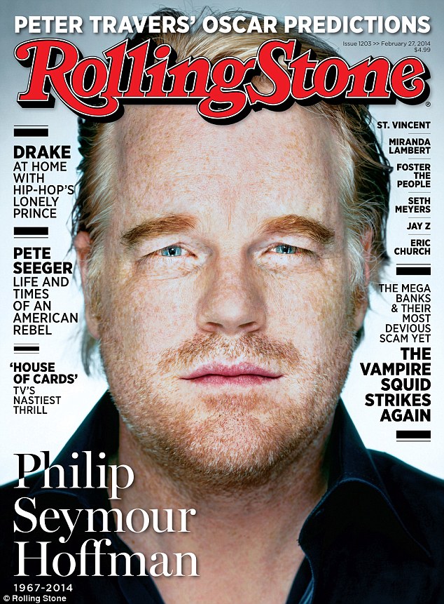 Philip Seymour Hoffman on the cover of 'Rolling Stone'