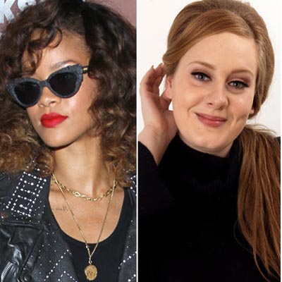 Rihanna and Adele