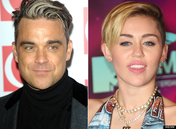 Robbie Williams and Miley Cyrus