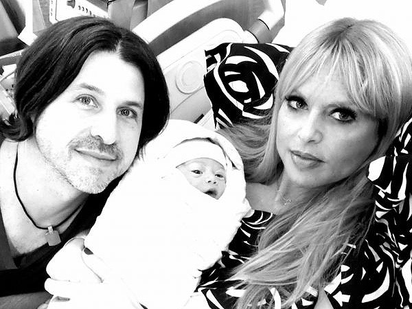 Rodger Berman and Rachel Zoe with baby Kaius