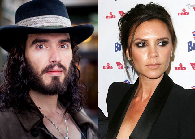 Russell Brand and Victoria Beckham