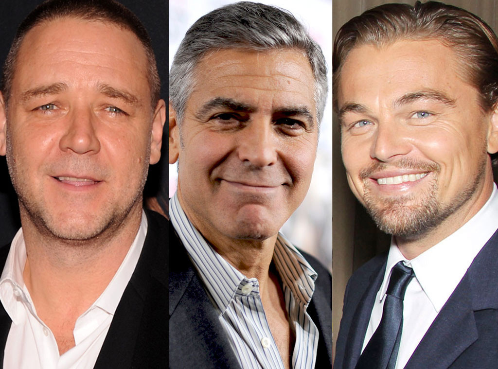 Russell Crowe, George Clooney, and Leonardo DiCaprio