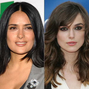 Salma Hayek and Keira Knightley