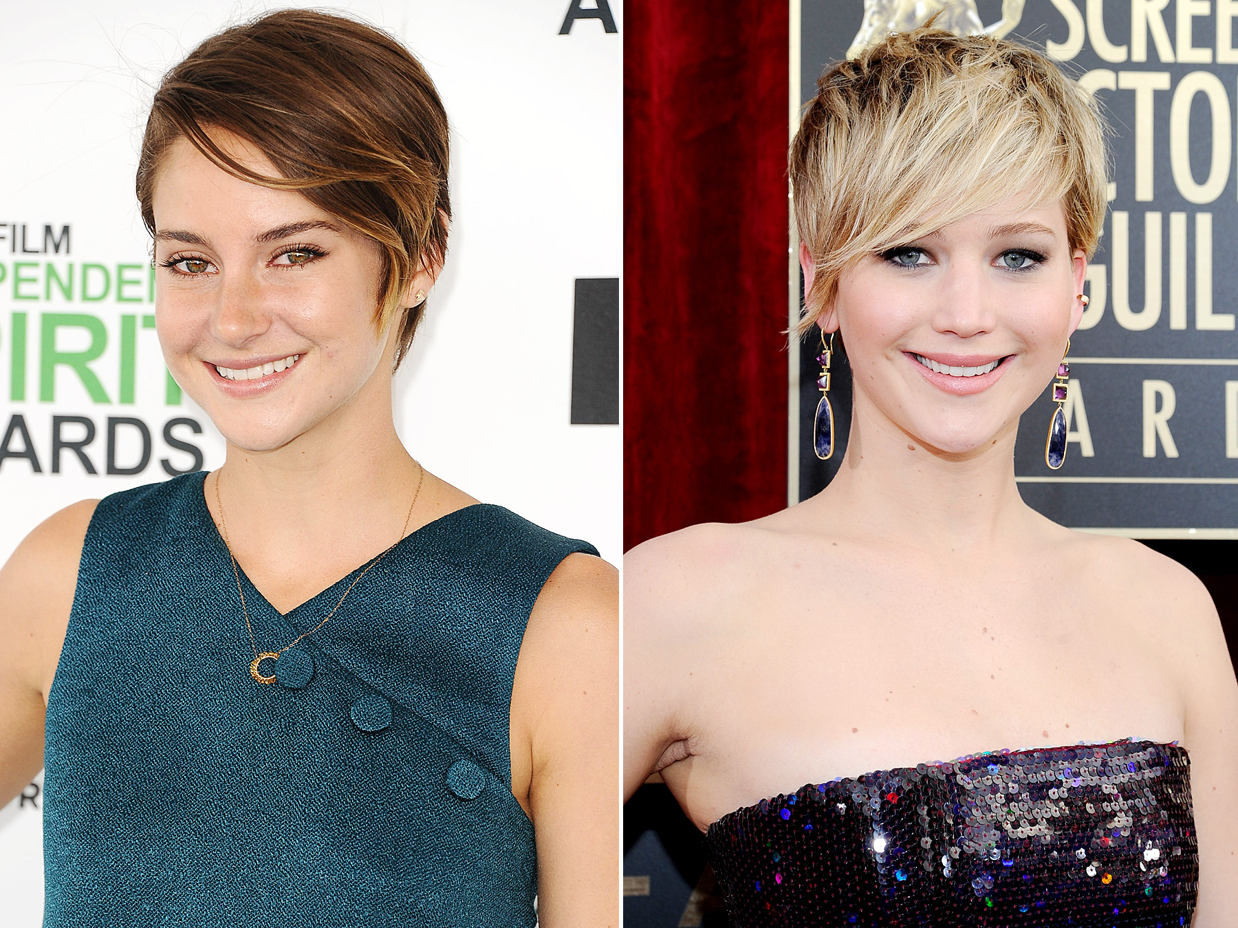 Shailene Woodley and Jennifer Lawrence