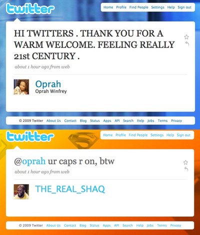 Shaquille O'Neal Oprah Twitter