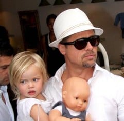 Brad Pitt and Shiloh Jolie-Pitt