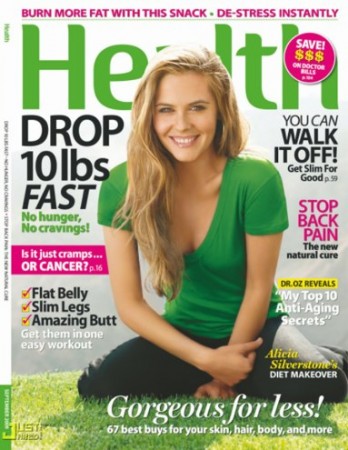 Alicia Silverstone on Health Magazine