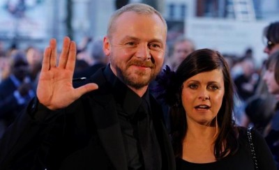 Simon Pegg and Maureen McCann