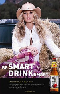 Jessica Simpson in beer ad