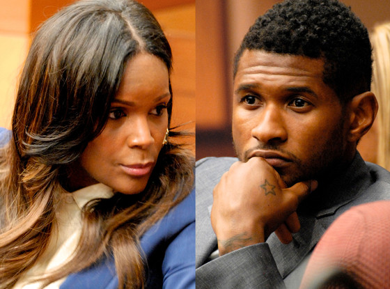 Tameka Foster and Usher in court