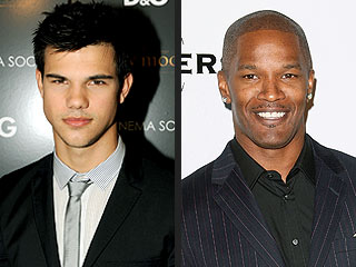 Taylor Lautner and Jamie Foxx