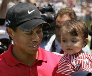 Tiger Woods and daughter