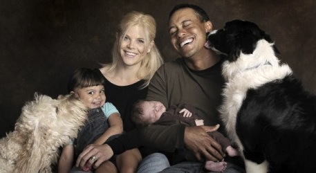 Tiger Woods and family