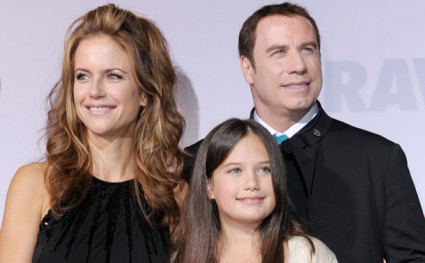 John Travolta, Kelly Preston and Ella Bleu