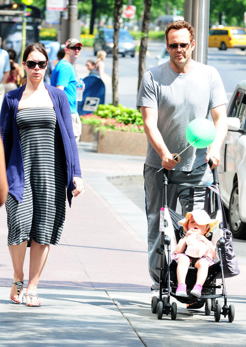 Vince Vaughn with his family