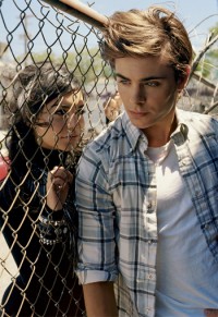 Zac Efron and Vanessa Hudgens in Elle