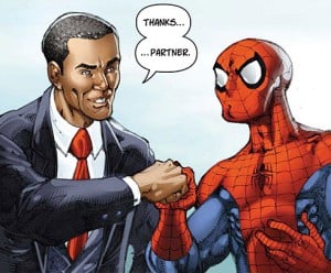 Barack Obama and Spider-Man