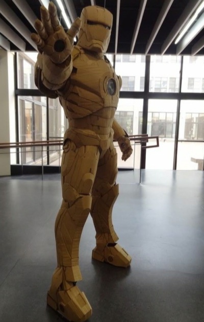 cardboard wearable iron man suit