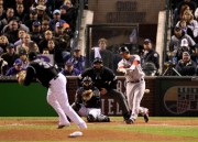 Matsuzaka Stroking a 2 Run Single