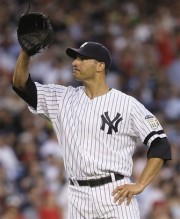 Andy Pettitte after giving up a three run home run to Juan Rivera