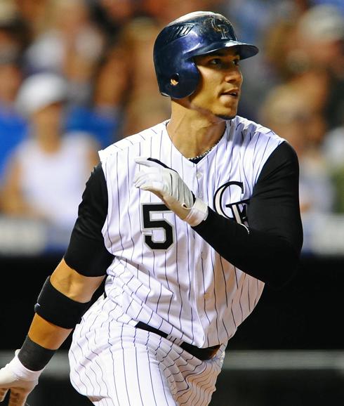 UniWatch] Rockies changing from pinstriped pants to plain white with their  two home alternate uniforms this year. Old versions on left, new on right.  : r/baseball