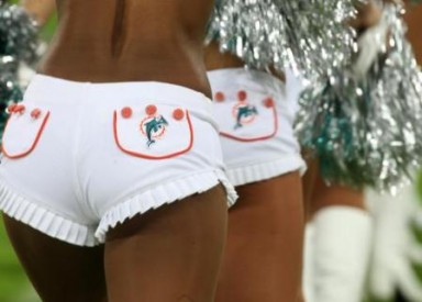 Dolphins Cheerleader Tuckus