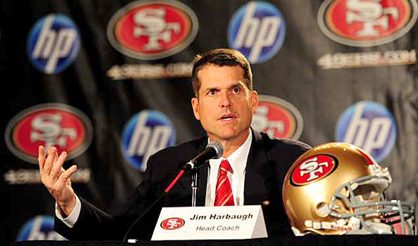 Jim Harbaugh to coach the San Francisco 49ers