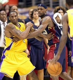 Kobe Bryant battles LeBron James for 2010 NBA MVP.