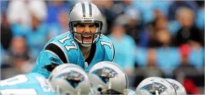 Jake Delhomme controls the Carolina Panthers' fate