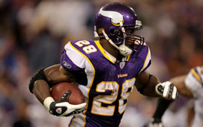 Adrian Peterson runs it for the Minnesota Vikings