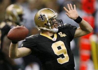 The New Orleans Saints Drew Brees can throw it