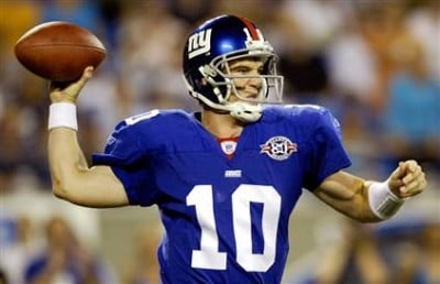 Eli Manning of the New York Giants
