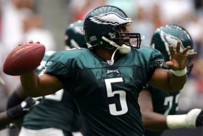 Donovan McNabb get ready to throw