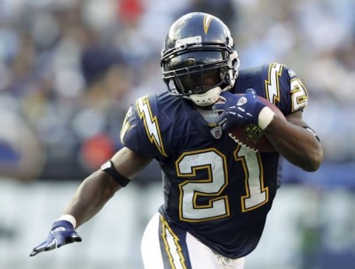 LaDainian Tomlinson running it for the San Diego Chargers