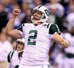 Nick Folk and the New York Jets celebrate