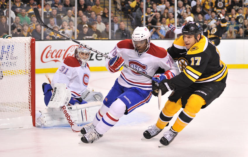 Milan Lucic and P.K. Subban