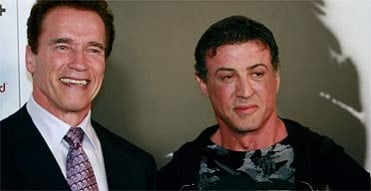 Arnold Schwarzenegger and Sylvester Stallone