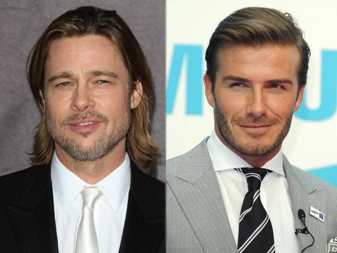 Brad Pitt and David Beckham