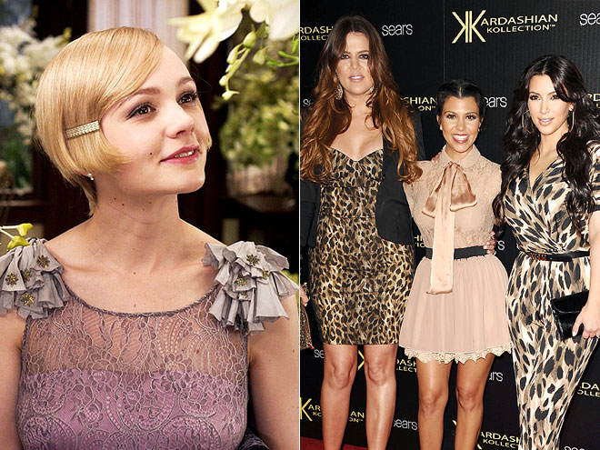 Carey Mulligan as Daisy in 'Gatsby' and the Kardashian sisters