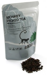 Monkey picked tea