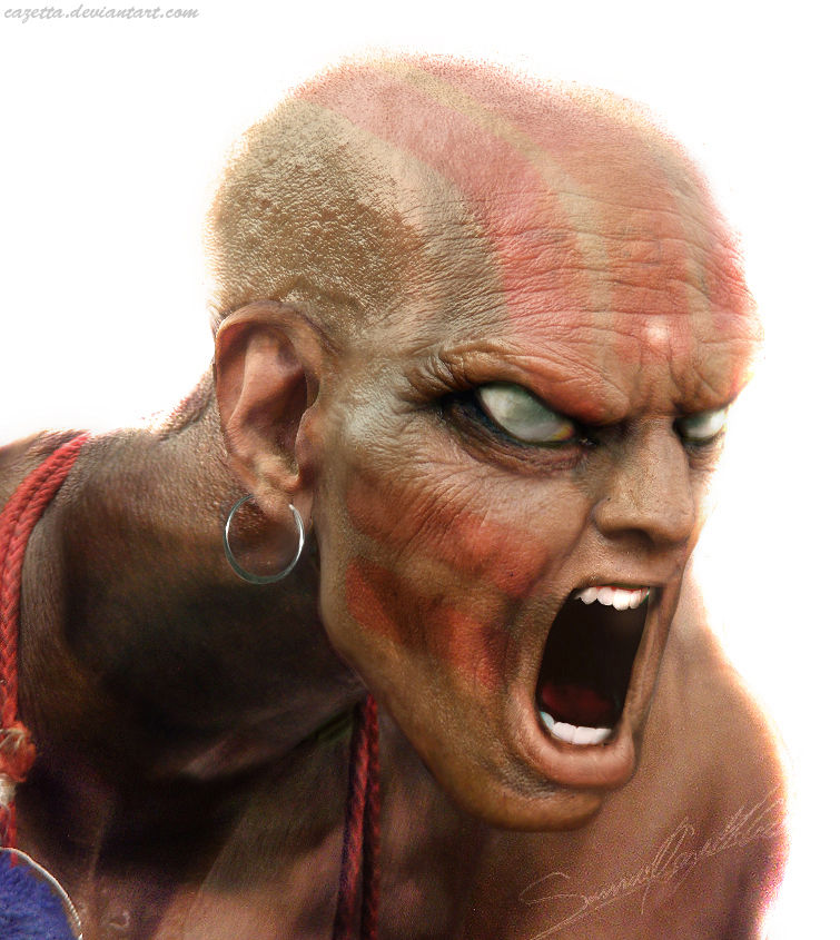 Dhalsim realistic character art