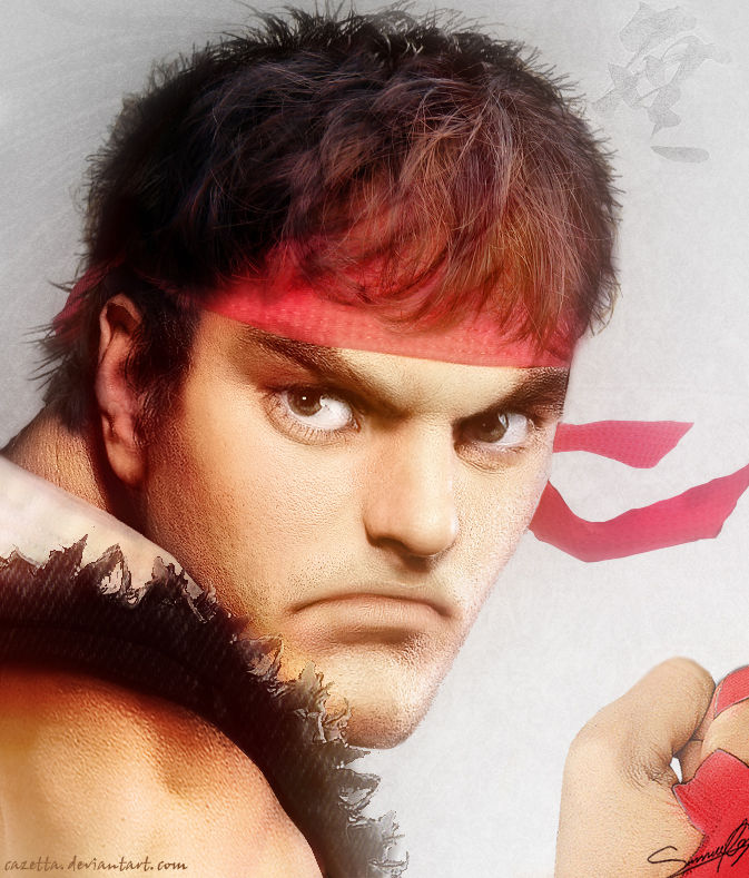 ryu realistic character art