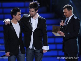 Davids Archuleta and Cook with Ryan Seacrest