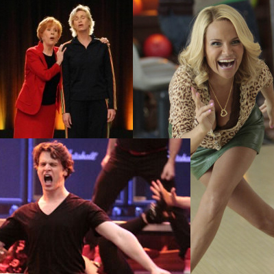 Glee - Carol Burnett, Kristin Chenoweth, Jonathan Groff