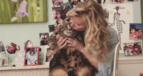 Glee - Lord Tubbington and Brittany