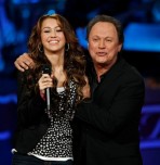 Billy Crystal and Miley Cyrus