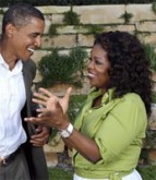 Oprah Winfrey endorsing Barack Obama