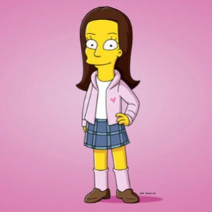 Lea Michele Simpsonized