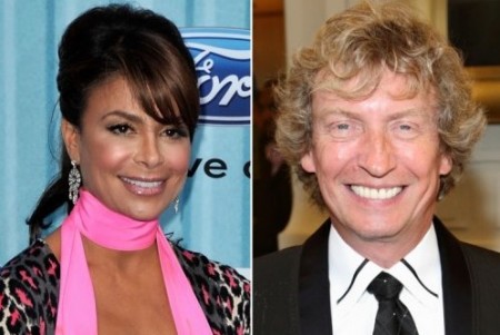 Paula Abdul and Nigel Lythgoe