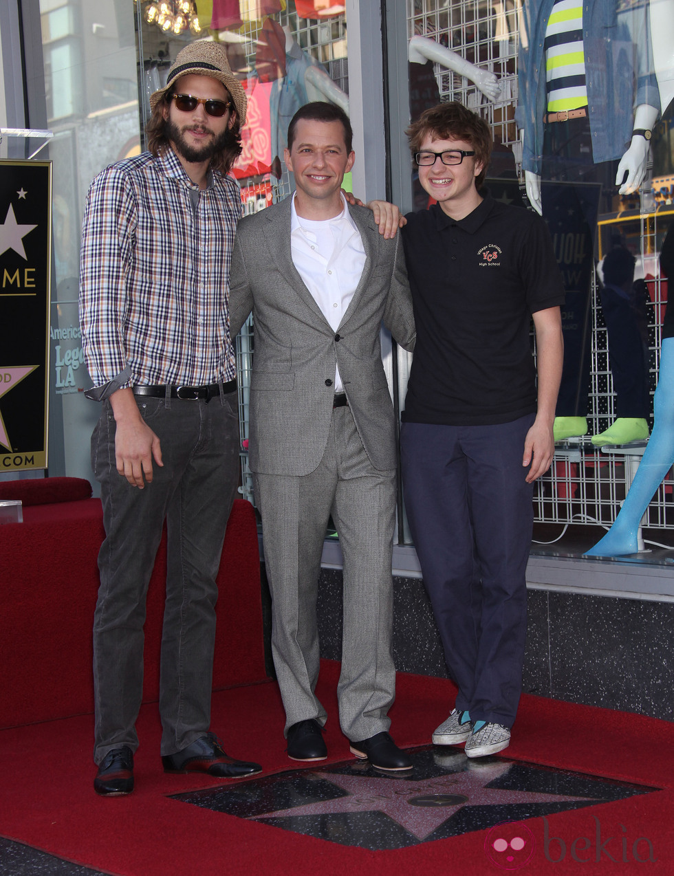 Ashton Kutcher, Jon Cryer, and Angus T. Jones